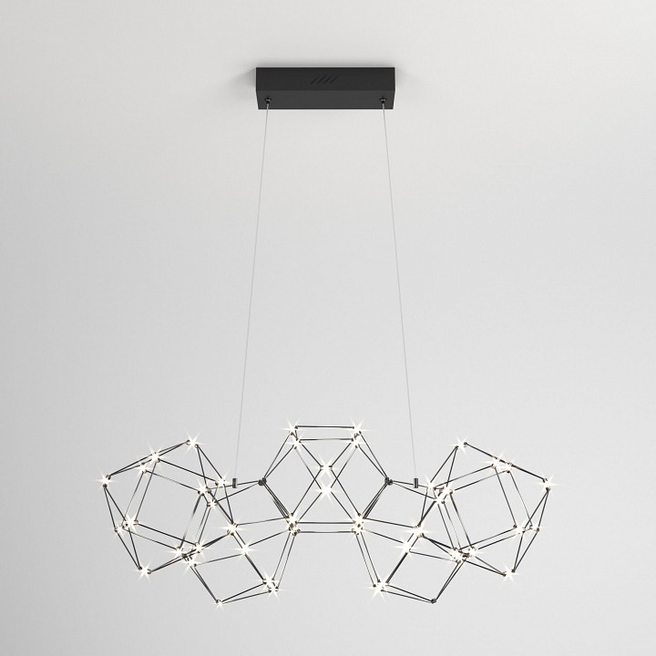 Подвесная люстра eurosvet uma 90168/5 черный жемчуг