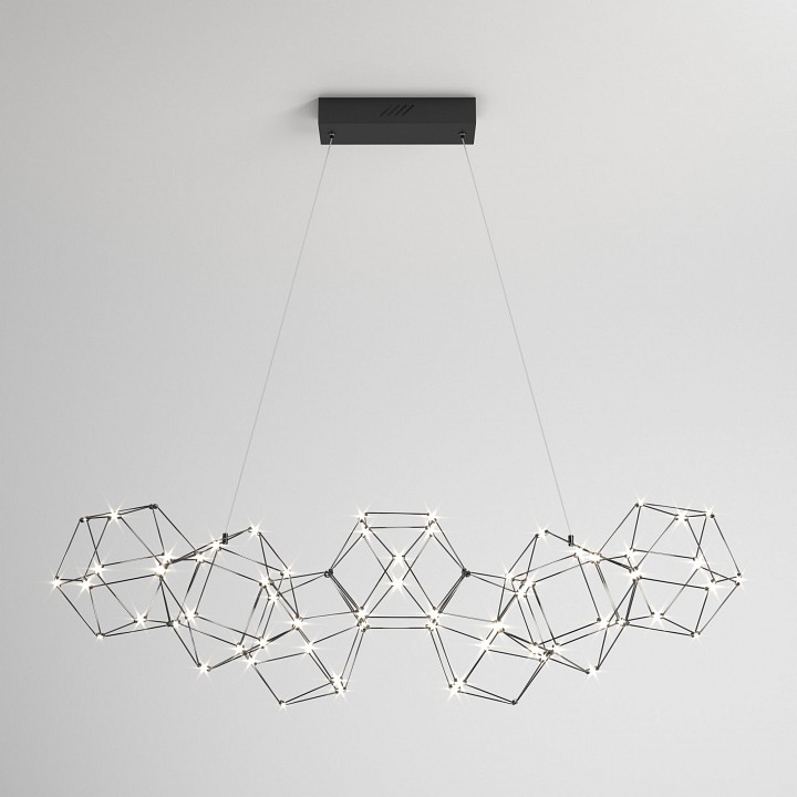 Подвесная люстра eurosvet uma 90168/7 черный жемчуг