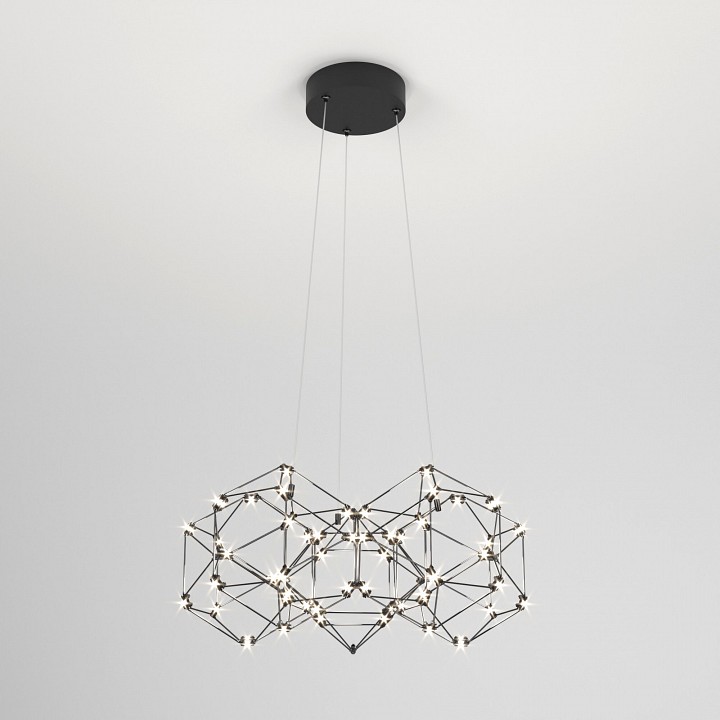 Подвесная люстра eurosvet uma 90169/5 черный жемчуг