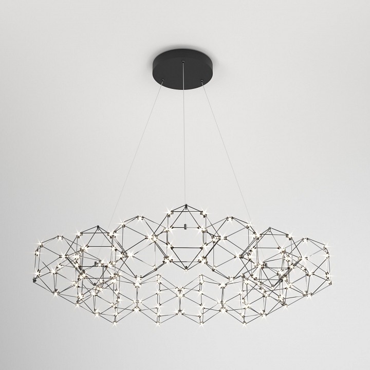 Подвесная люстра eurosvet uma 90169/15 черный жемчуг