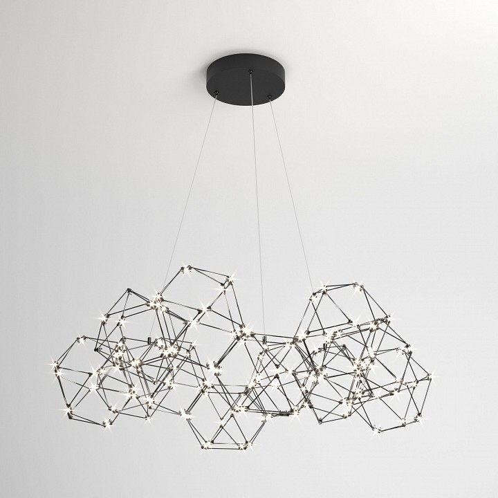 Подвесная люстра eurosvet uma 90169/12 черный жемчуг