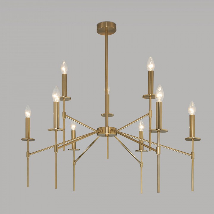 Люстра на штанге eurosvet anders 60142/9 латунь