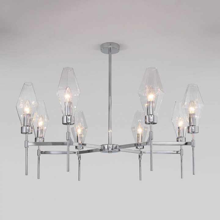 Люстра на штанге eurosvet prism 60143/8 хром