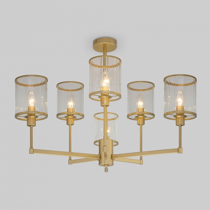 Люстра на штанге eurosvet inari 60144/6 золото