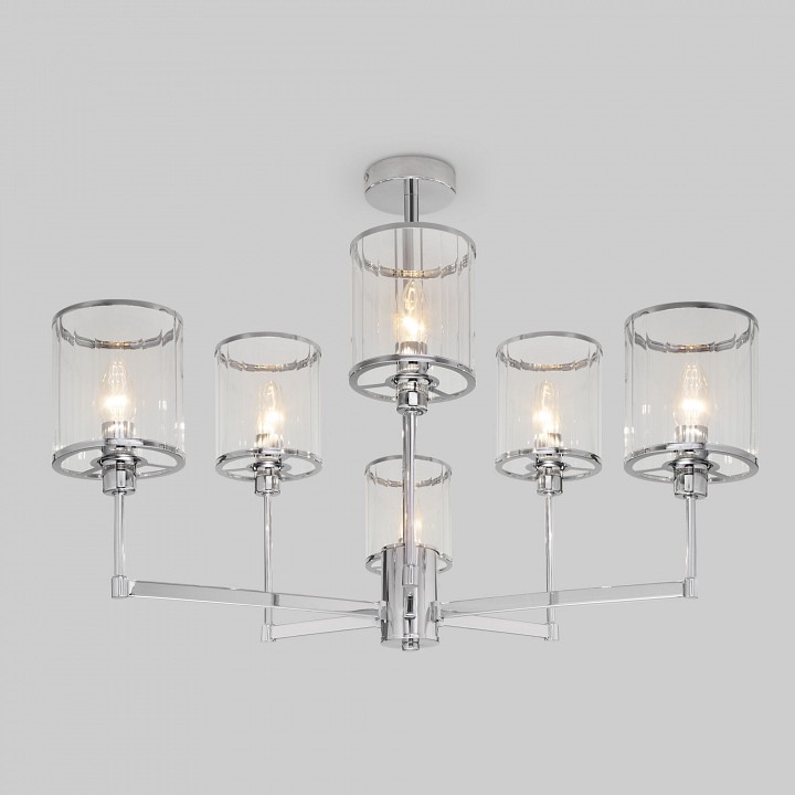 Люстра на штанге eurosvet inari 60144/6 хром