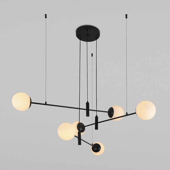 Подвесная люстра eurosvet planet 70146/6 черный