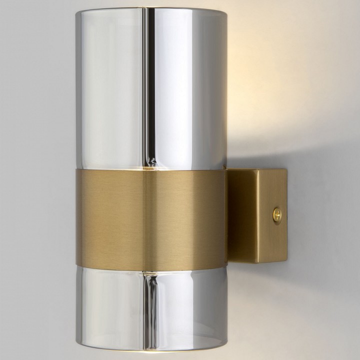 Бра eurosvet watford 40021/1 led латунь/дымчатый