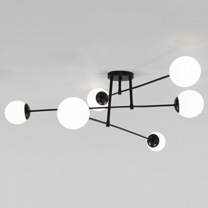 Потолочная люстра eurosvet netz 30181/6 черный