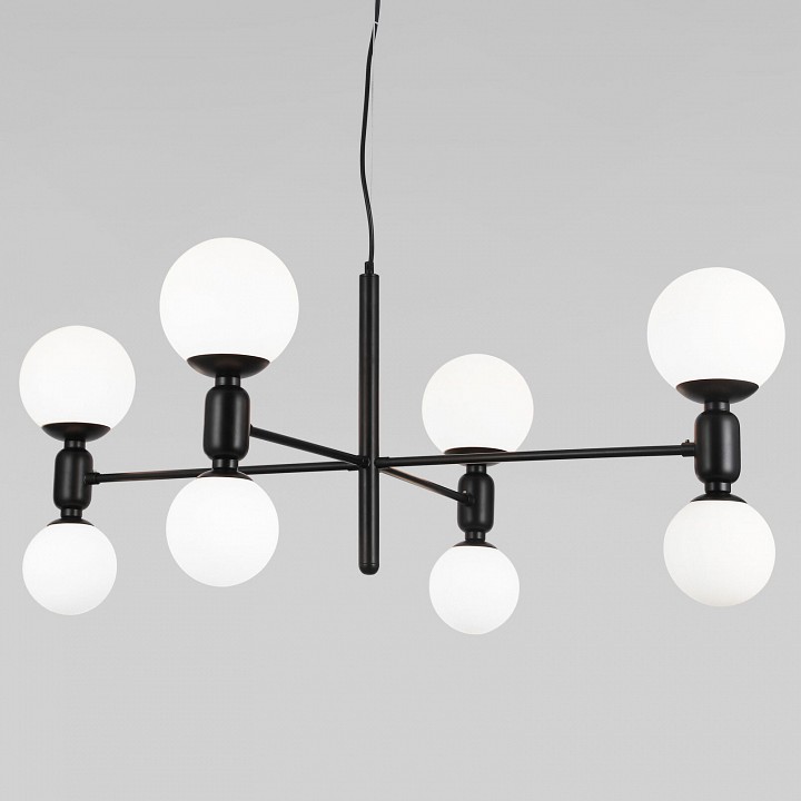 Подвесная люстра eurosvet bubble 30182/8 черный