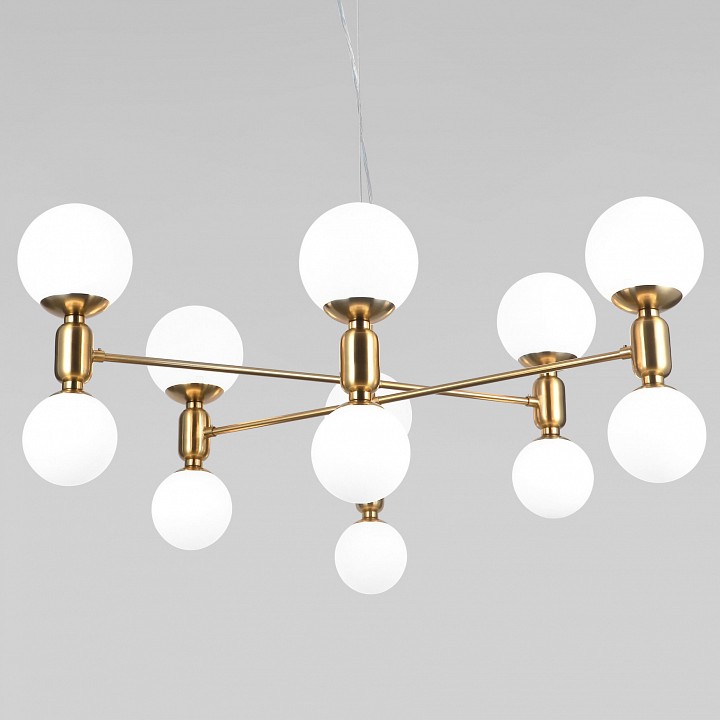 Подвесная люстра eurosvet bubble 30182 латунь