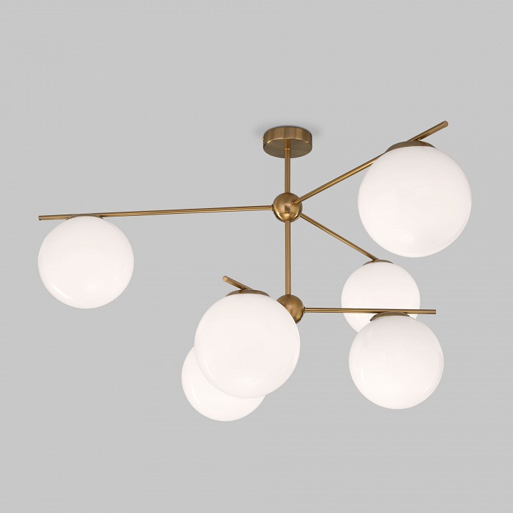 Люстра на штанге eurosvet marbella 60147/6 латунь