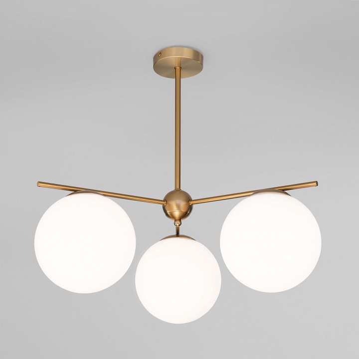 Люстра на штанге eurosvet marbella 60147/3 латунь