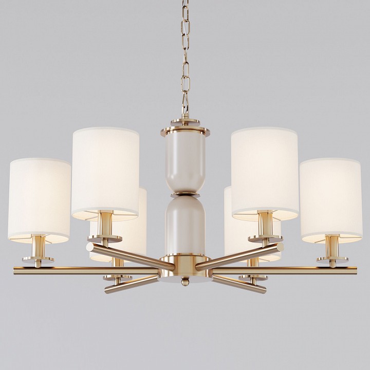 Подвесная люстра eurosvet caprera 60146/6 латунь