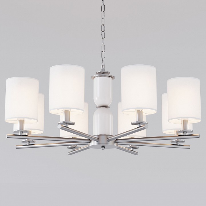 Подвесная люстра eurosvet caprera 60146/8 никель