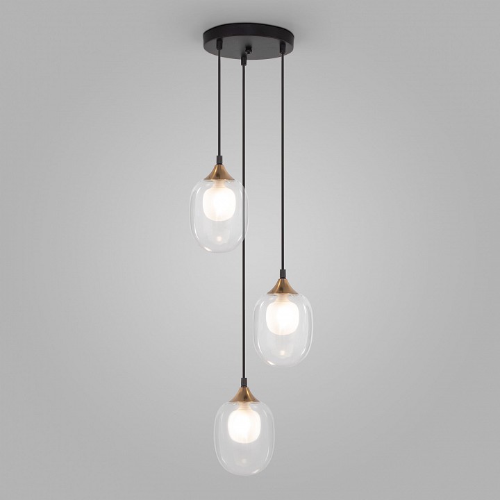 Подвесной светильник eurosvet spritz 70216/3 латунь