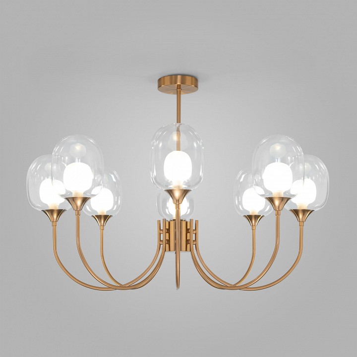 Люстра на штанге eurosvet spritz 70217/8 латунь