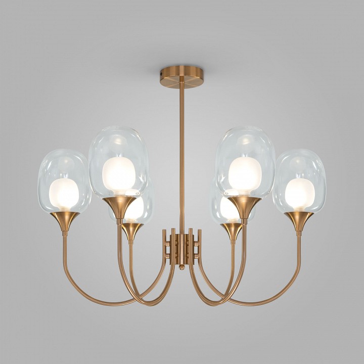 Люстра на штанге eurosvet spritz 70217/6 латунь