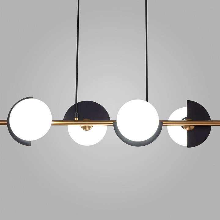 Подвесная люстра eurosvet moity 70149/4 черный/латунь