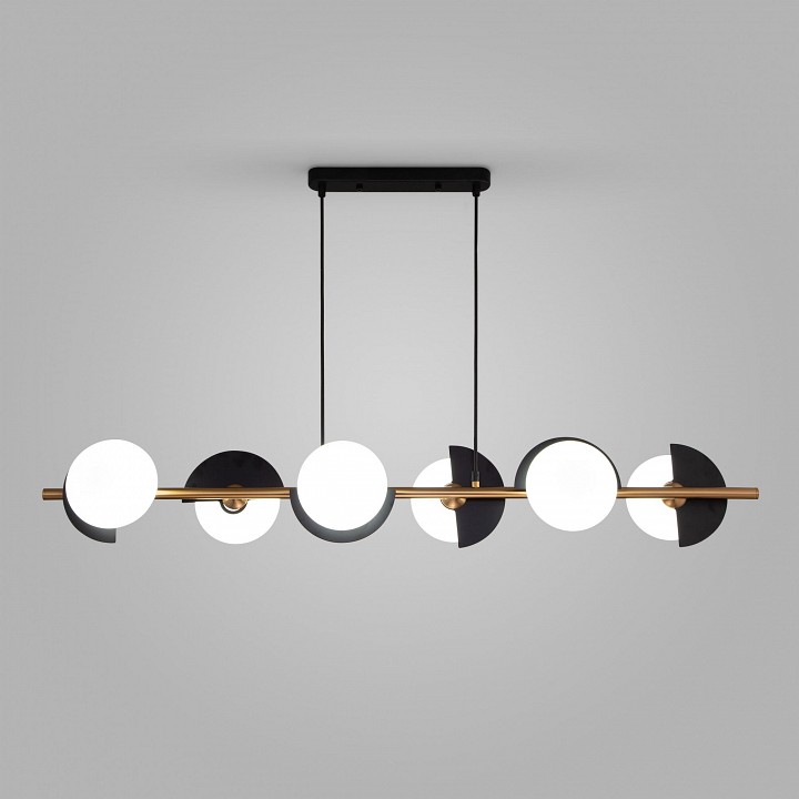 Подвесная люстра eurosvet moity 70149/6 черный/латунь