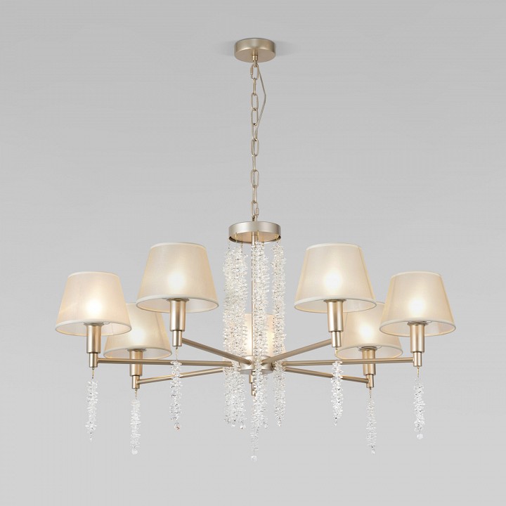 Подвесная люстра eurosvet charuel 60148/7 матовое золото