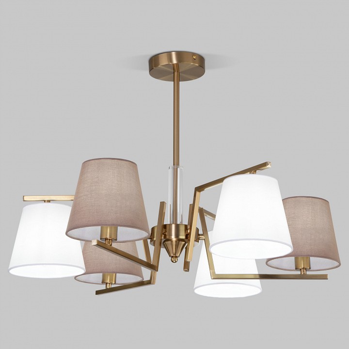 Люстра на штанге eurosvet ozark 60149/6 латунь