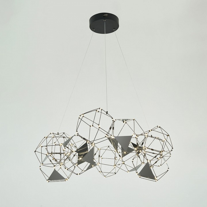 Подвесная люстра eurosvet uma 90369/12 черный жемчуг