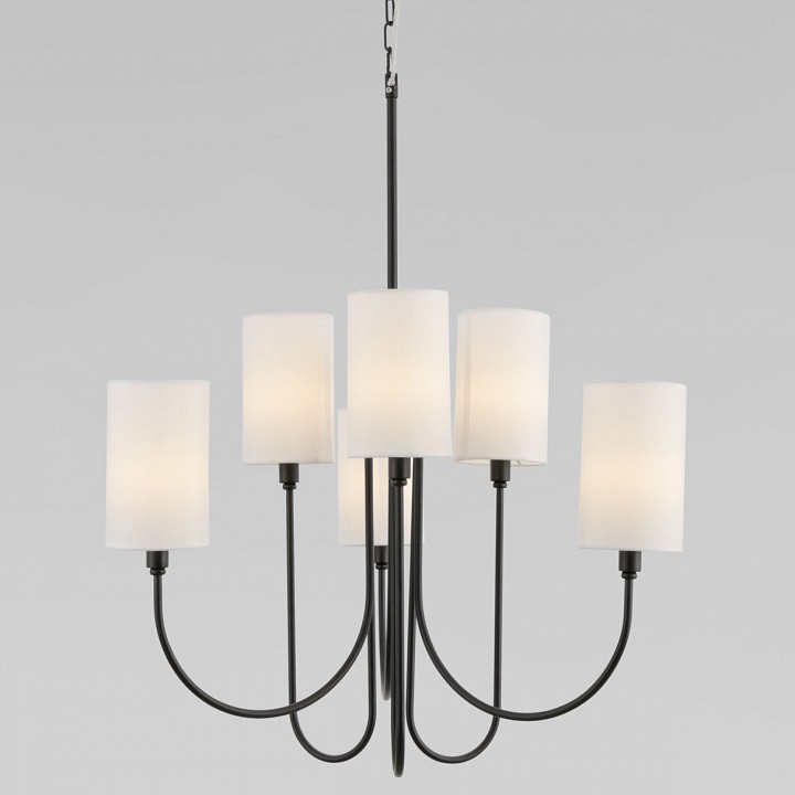 Подвесная люстра eurosvet abbey 60164/6 черный