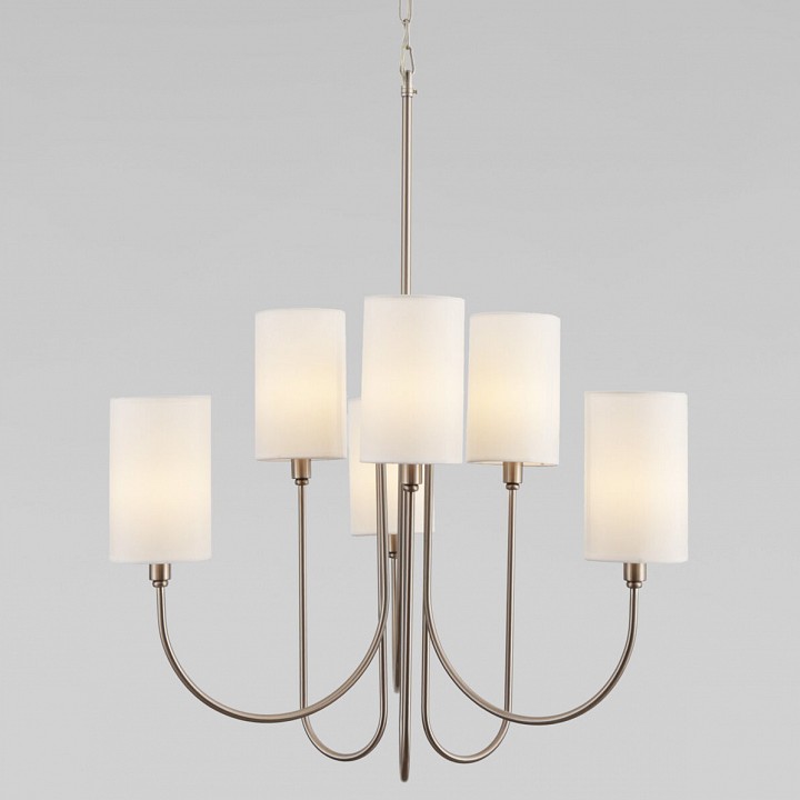 Подвесная люстра eurosvet abbey 60164/6 никель