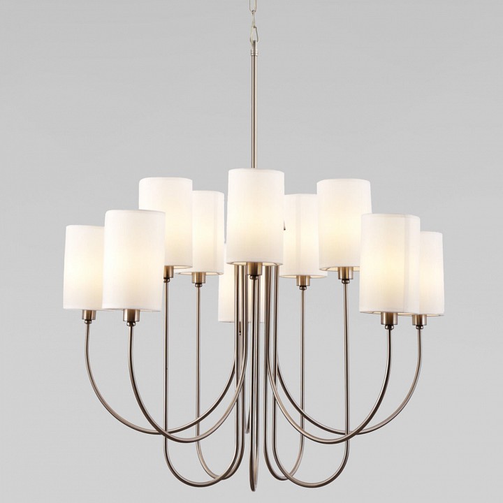 Подвесная люстра eurosvet abbey 60164/10 никель