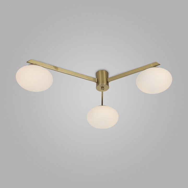 Потолочная люстра eurosvet opaline 70220/3 латунь
