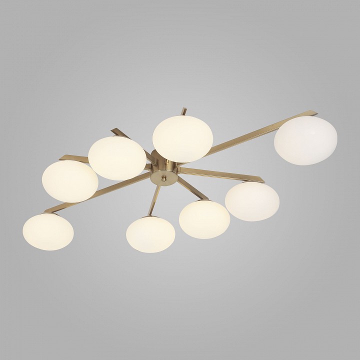Потолочная люстра eurosvet opaline 70220/8 латунь