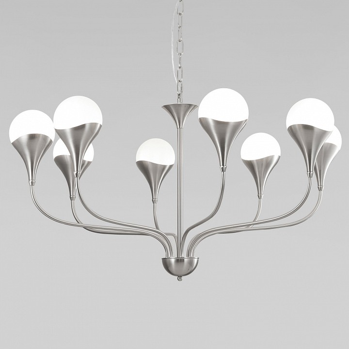 Подвесная люстра eurosvet calyx 60169/8 никель