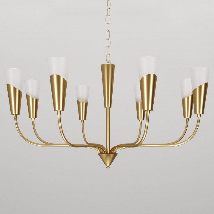 Подвесная люстра eurosvet rhyton 60167/8 латунь