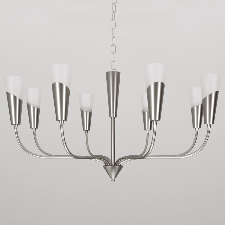 Подвесная люстра eurosvet rhyton 60167/8 никель