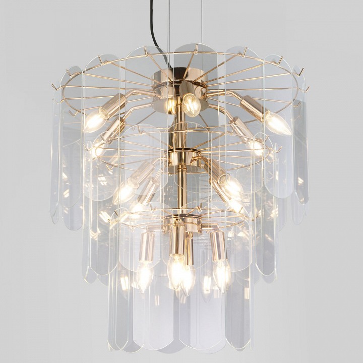 Подвесная люстра eurosvet claire 60171 золото