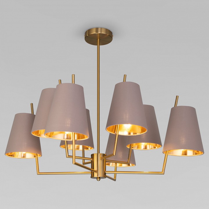 Люстра на штанге eurosvet topanga 60173/8 латунь