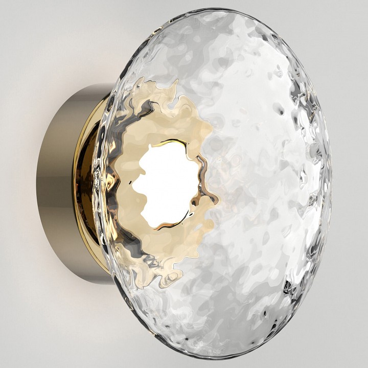 Накладной светильник eurosvet ripple 50389/1 led латунь