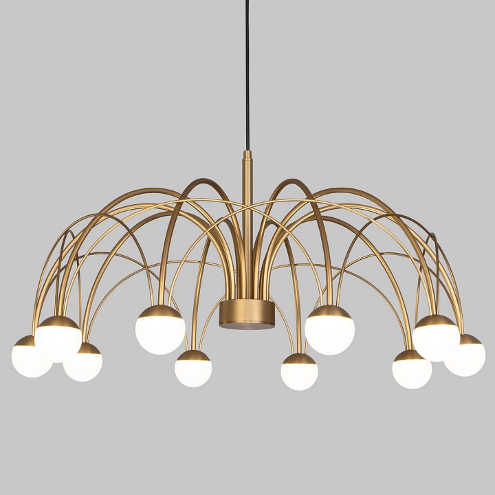 Люстра на штанге eurosvet ragno 90030/10 led золото