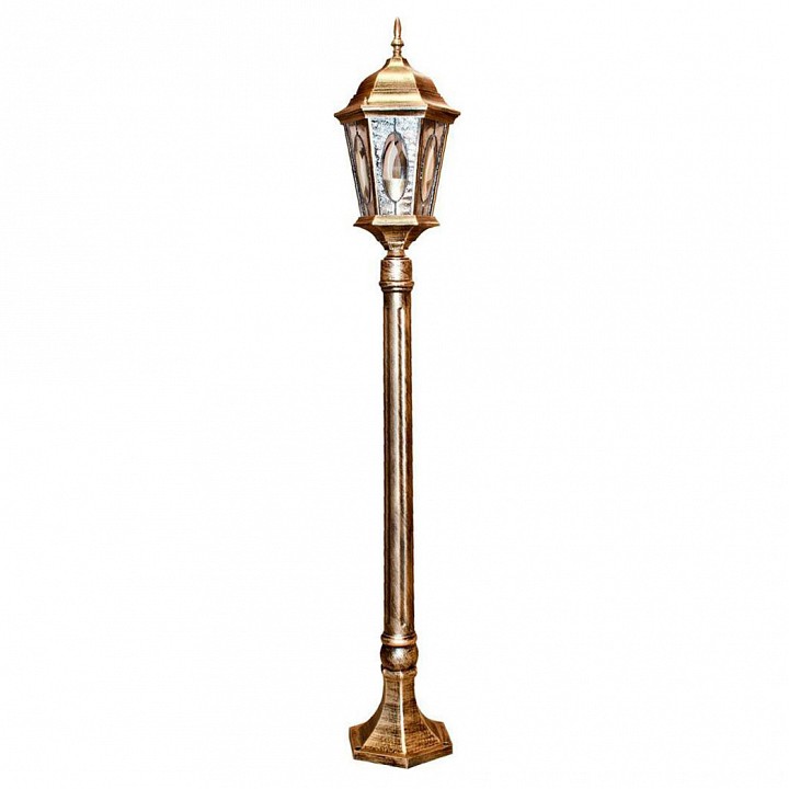 Наземный высокий светильник feron витраж с овалом 11332