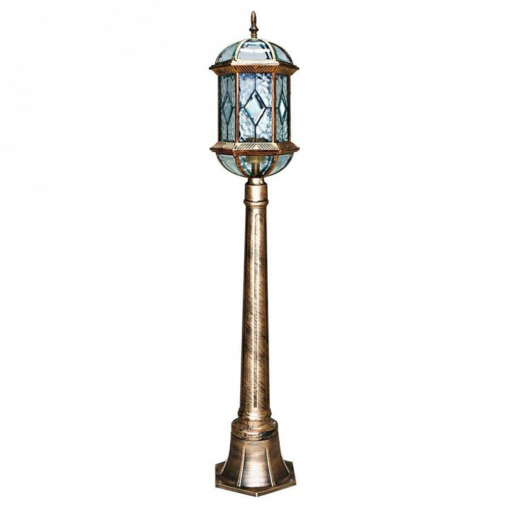 Наземный высокий светильник feron витраж с ромбом 11338