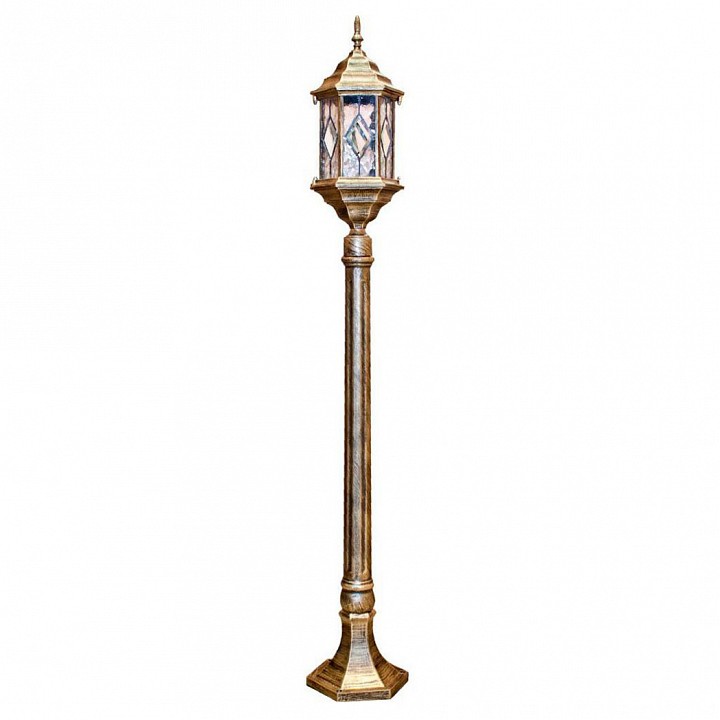 Наземный высокий светильник feron витраж с ромбом 11348
