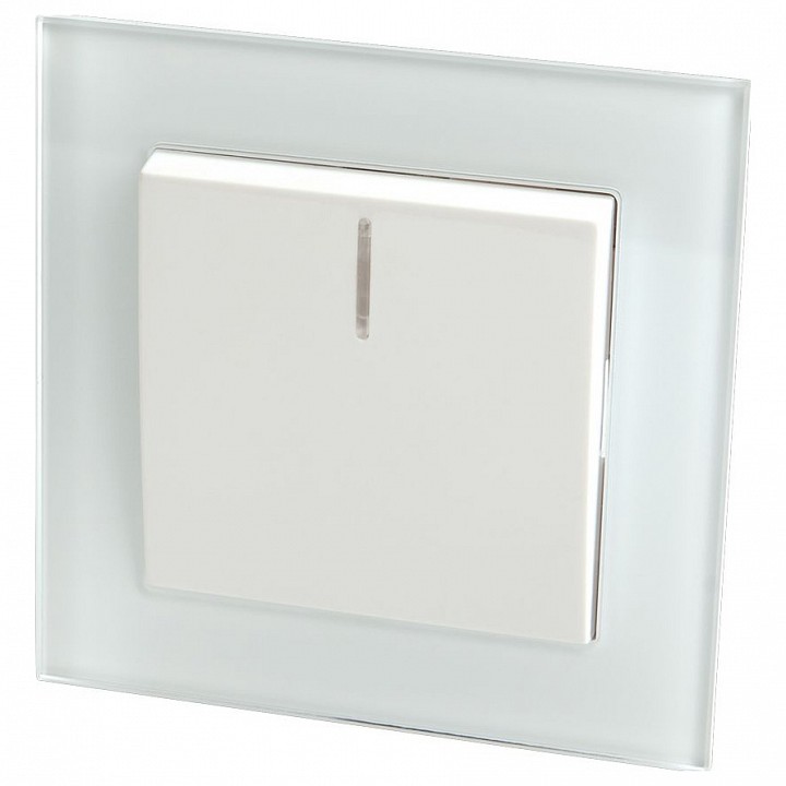 Выключатель проходной одноклавишный с подсветкой feron saffit катрин 39162