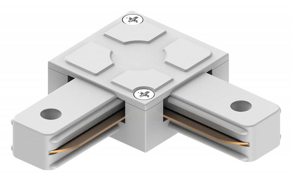 Соединитель угловой l-образный для треков feron ld1007 41736