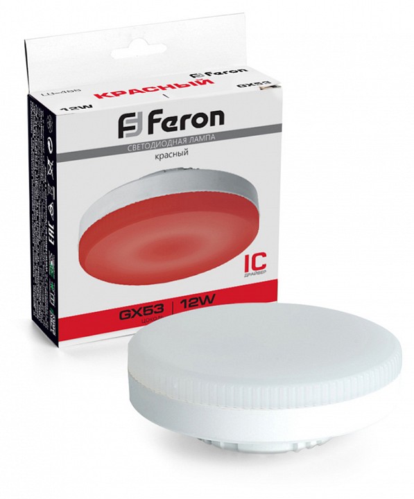 Лампа светодиодная feron lb-455 gx53 12вт k 51018