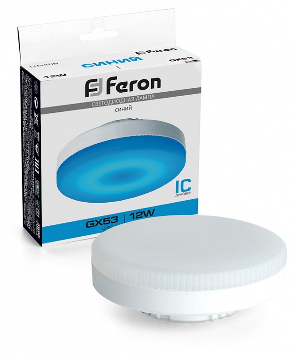Лампа светодиодная feron lb-455 gx53 12вт k 51019