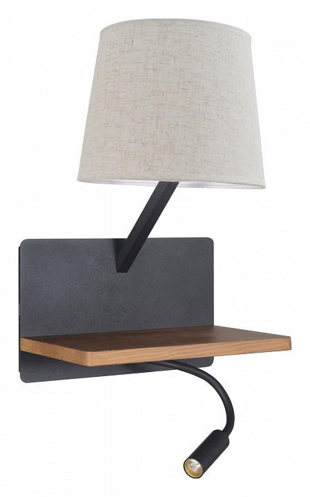 Бра с подсветкой и полкой favourite liga 2896-1w