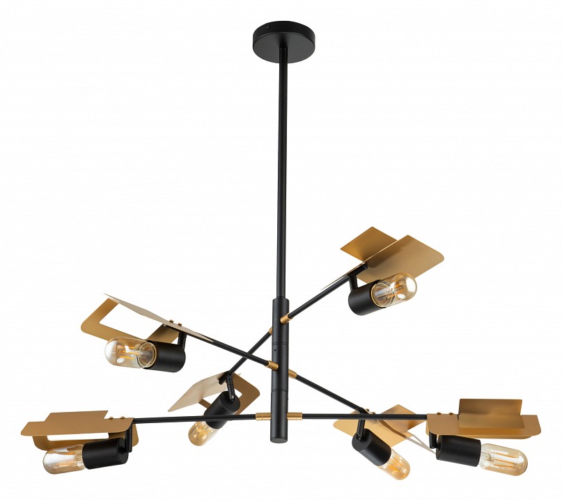 Люстра на штанге indigo severo 10004/6r black
