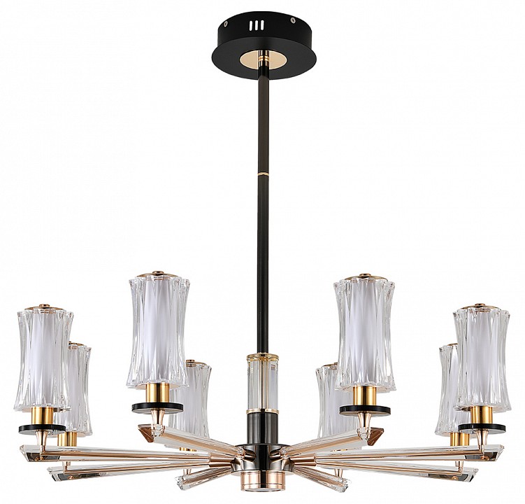 Люстра на штанге indigo grandioso 13038/8r black