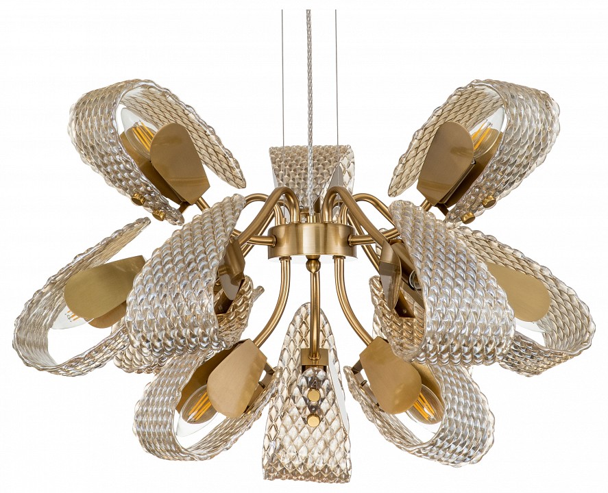 Подвесная люстра indigo fless 11033/12p amber