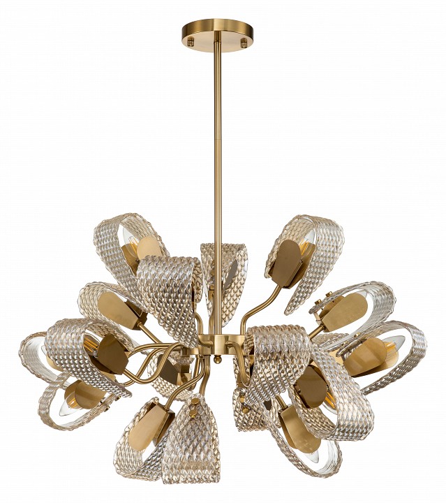 Люстра на штанге indigo fless 11033/18r amber